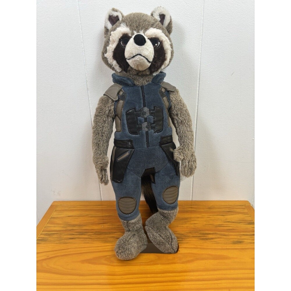 Disney Store Marvel Rocket Raccoon Guardians of the Galaxy Plush Toy 18”